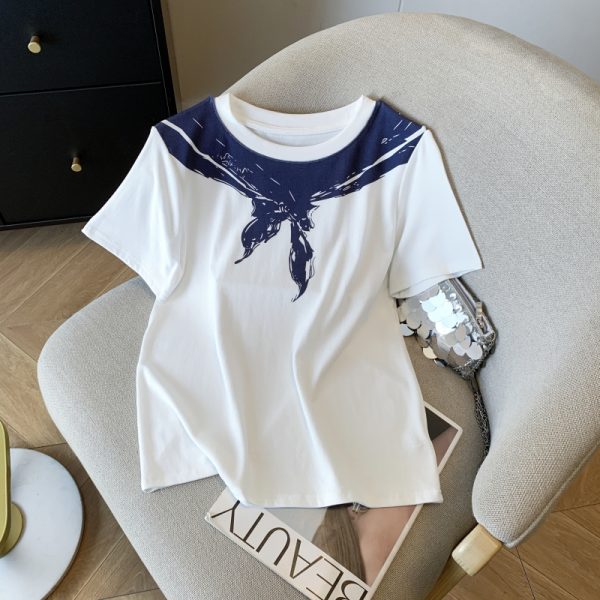 Pullover loose tops summer T-shirt for women